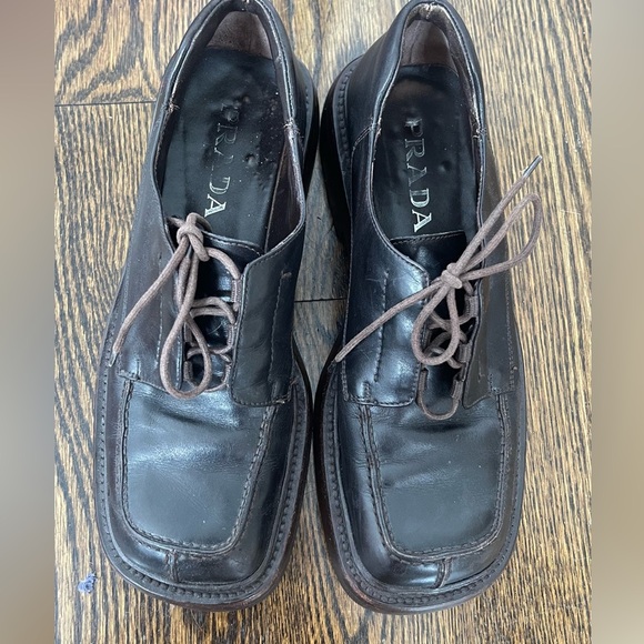 Vintage Prada Loafers (squared toe) - Picture 2 of 15